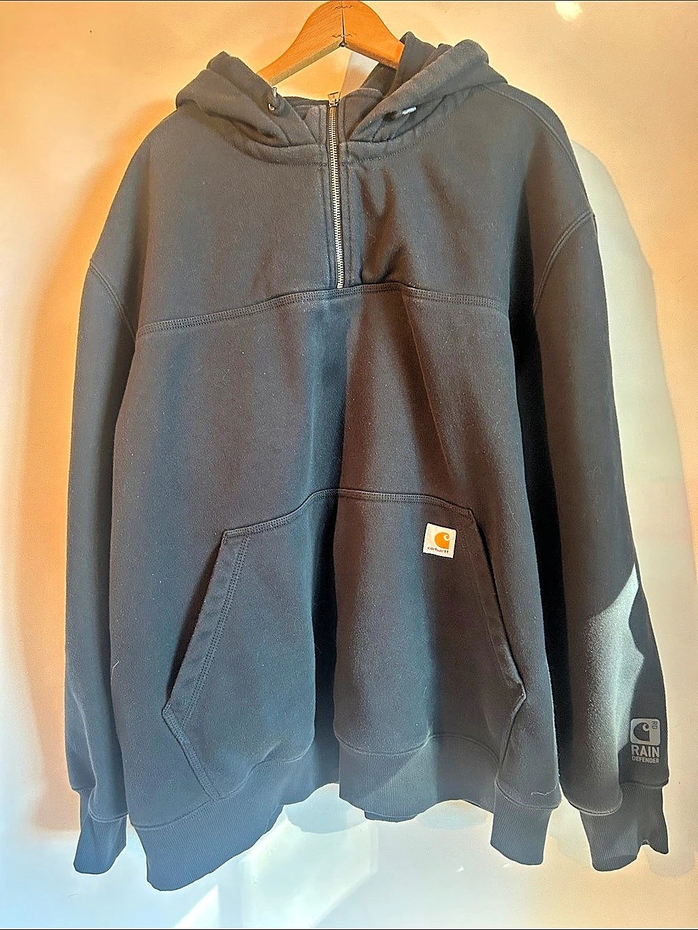 Carhartt Rain Defender Heavyweight Quarter-Zip Hooded Sweatshirt Quarter-Zip 4cl
